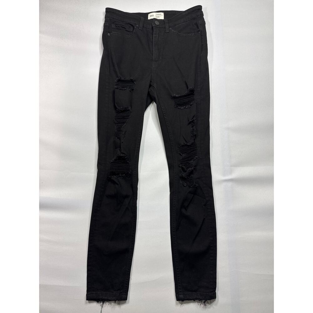 BKE Buckle Women's Parker High Rise Ankle Tall Black Denim Jeans - 28 (29x28.5)